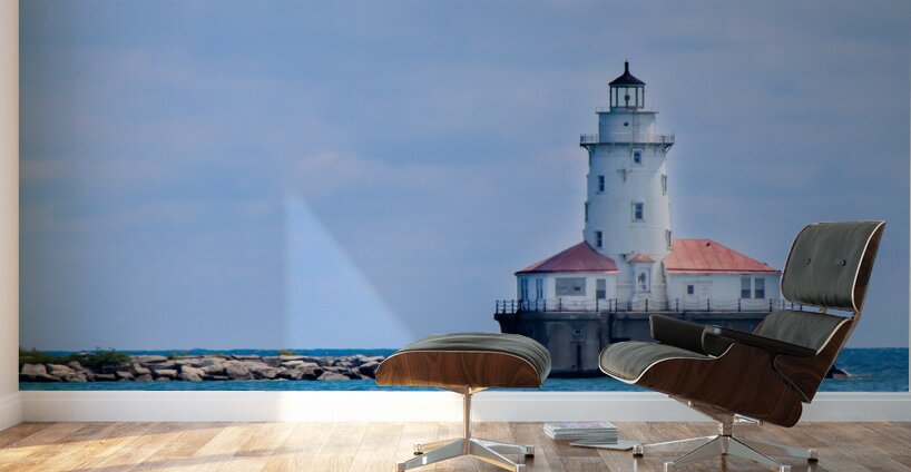 Chicago Harbor Light at Lake Michigan Wall Murals