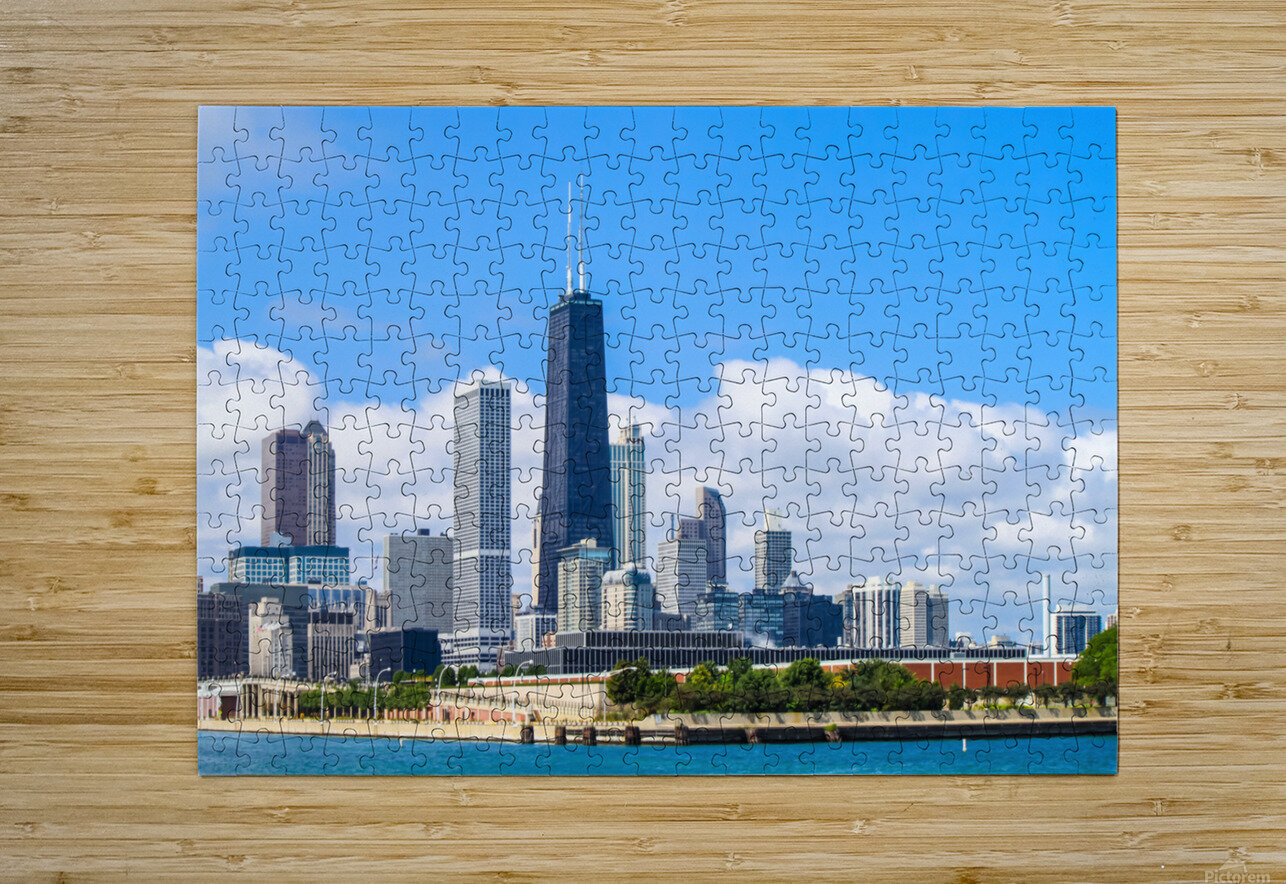 Chicago Skyline Kinseys Captures Puzzle printing