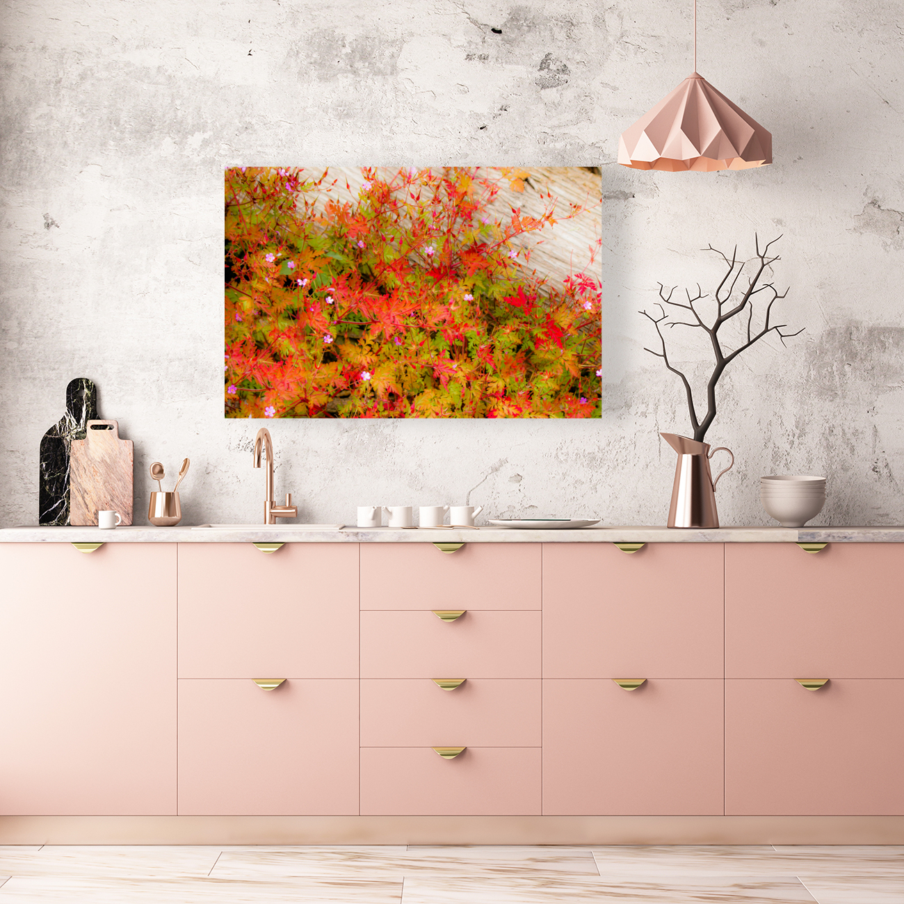 Joyful Geraniums Reproduction